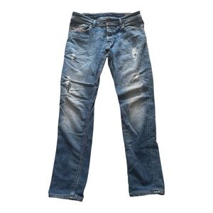 Men's Blue Distressed Jeans Diesel brand